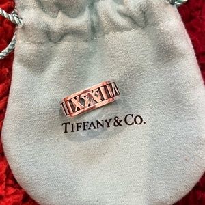 Tiffany and Co. open Atlas ring in sterling silver. Size 5